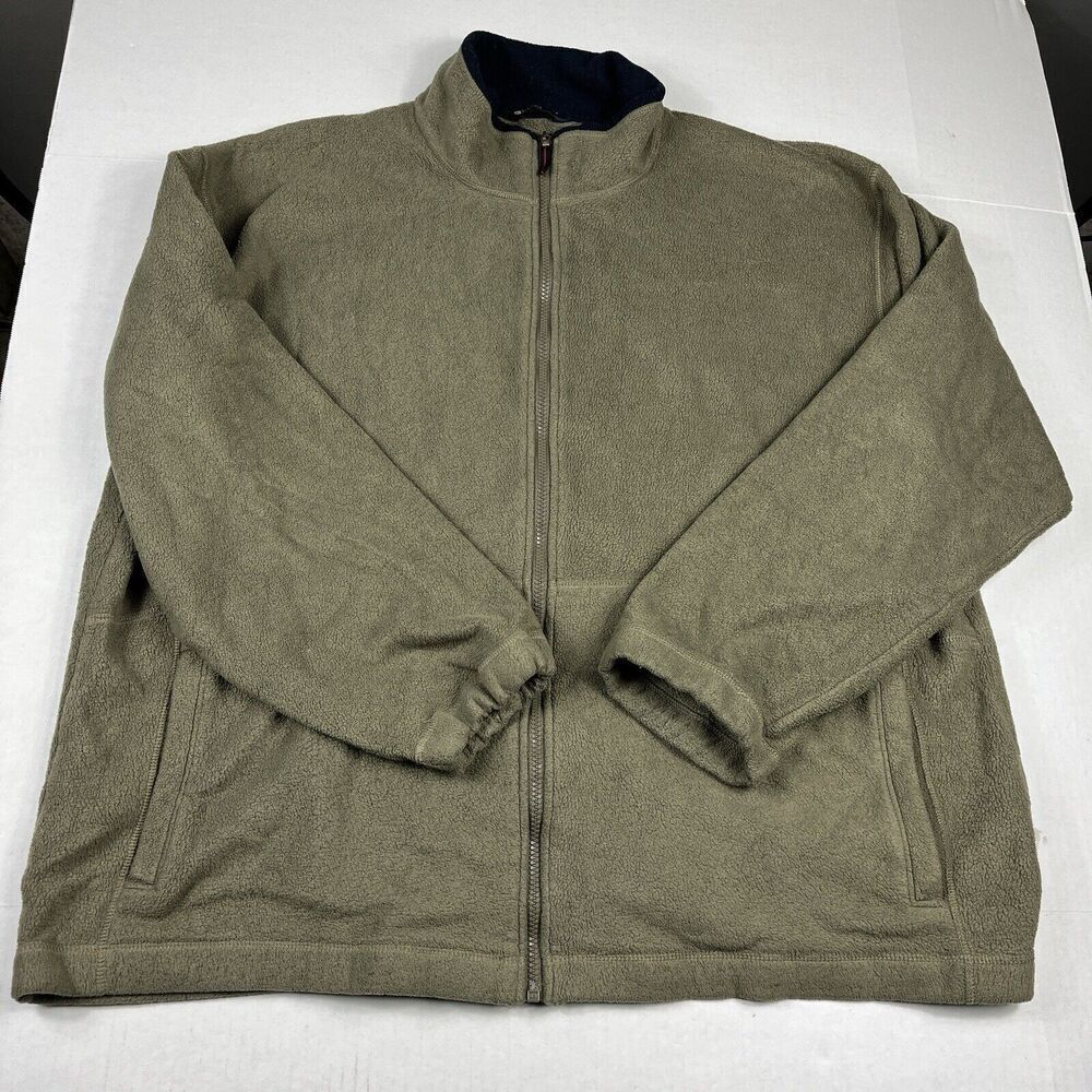 Marks & Spencer Bal Harbour Fleece Jacket Green Full Zip Outdoor Comfort XXL